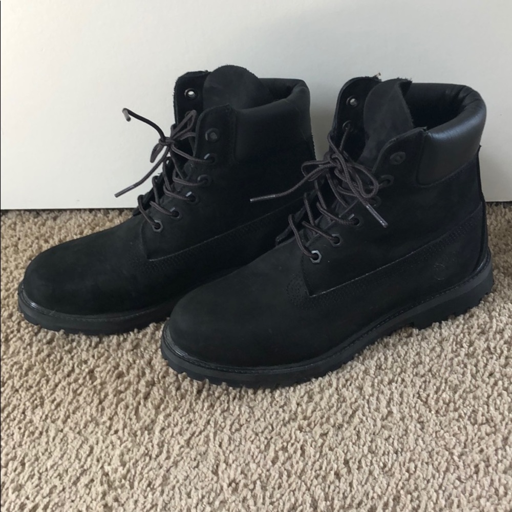 Women’s black Timberland boots